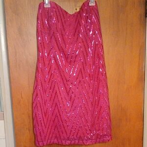 Trixxi Fuchsia Sequin Dress